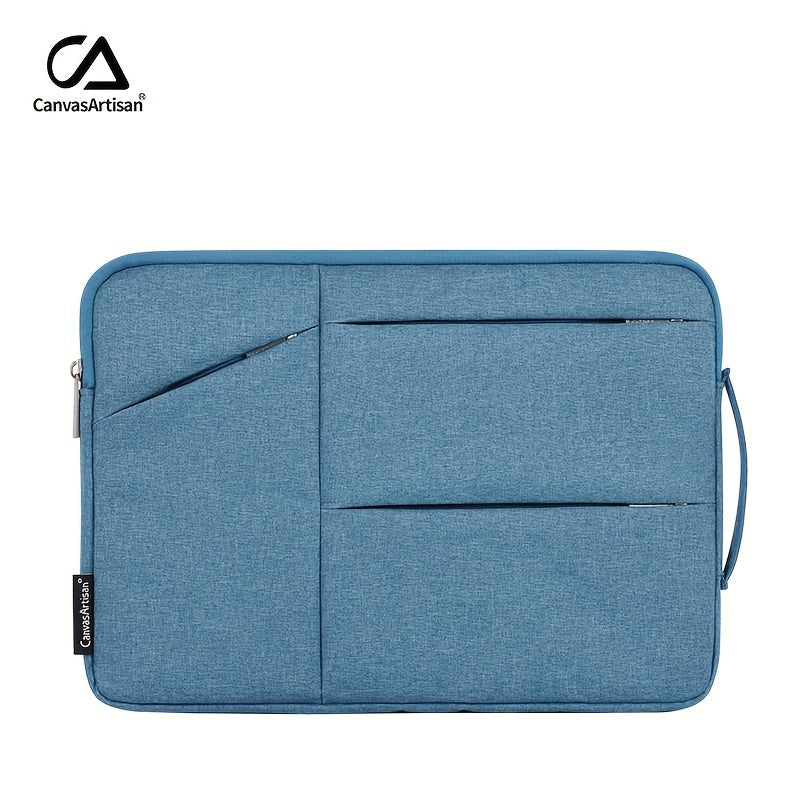 Durable, waterproof laptop sleeve by Canvas Artisan brand, ideal for daily office use with Matebook and Thinkpad compatibility.