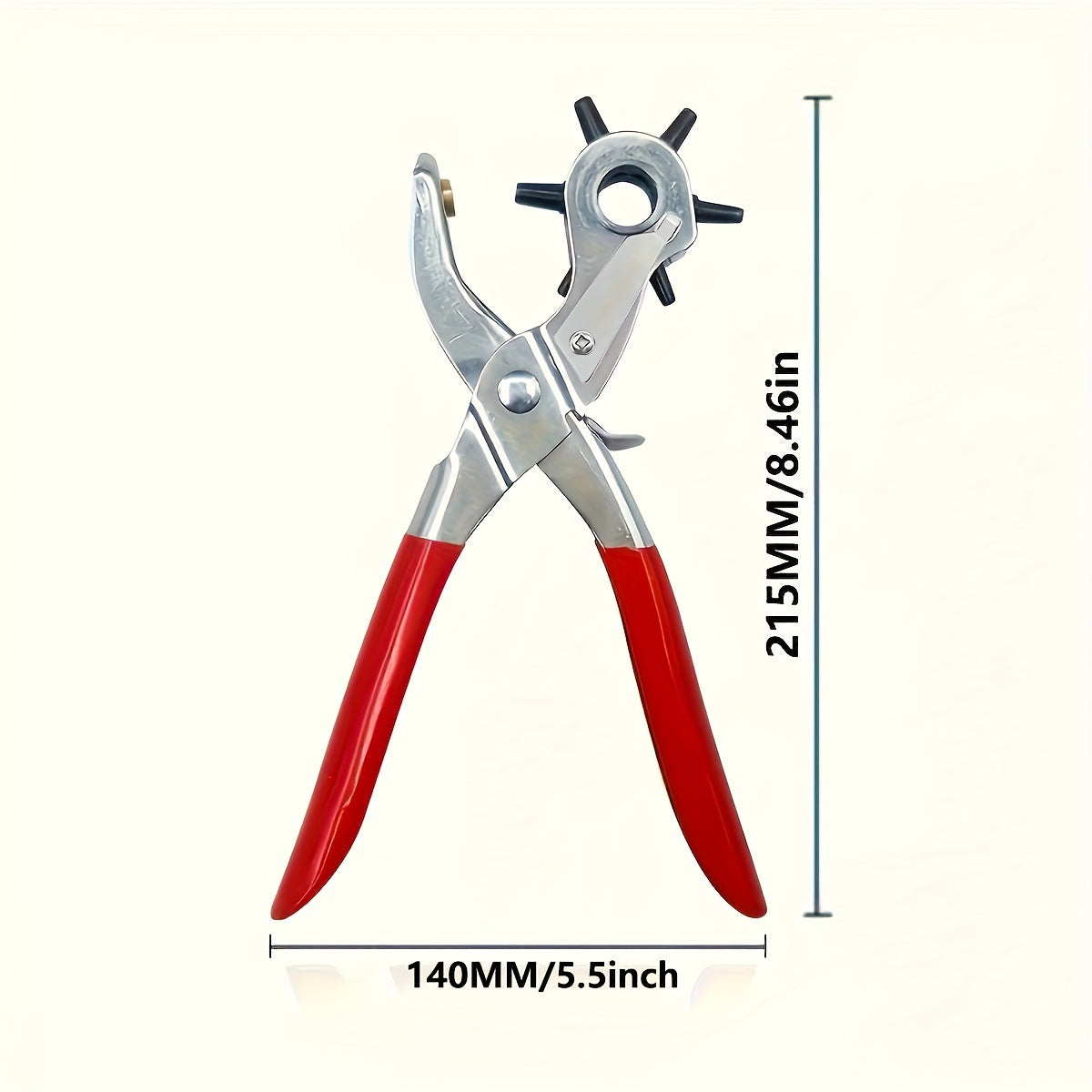 Professional leathercraft hand tool kit for punching eyelets, setting machine bags, and crafting watchbands.