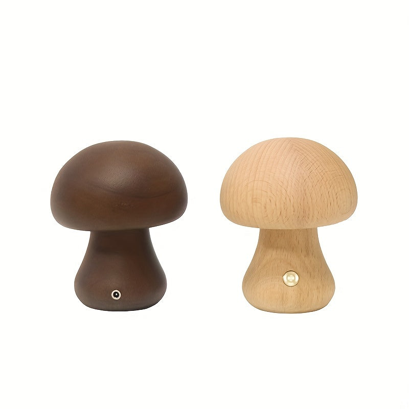 Dimmable LED Mushroom Table Lamp for Creative Home Decor and Bedroom Bedside Light