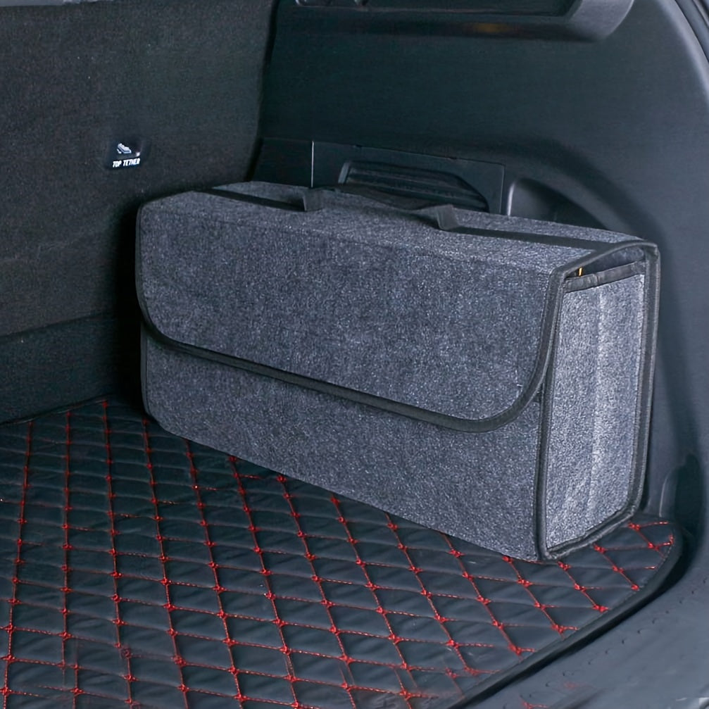 1PC Felt Foldable Car Storage Box Trunk Bag