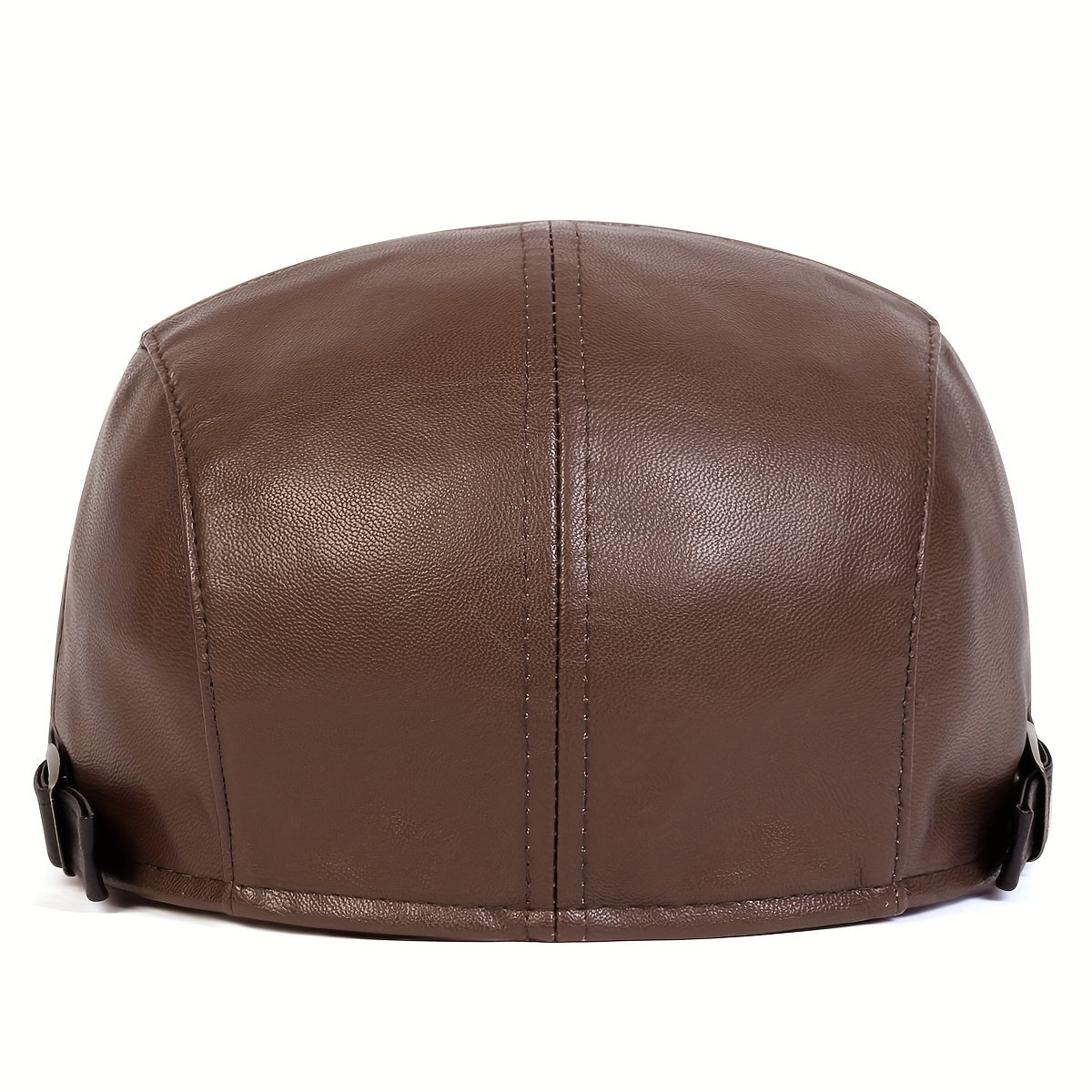 PU Leather Gentlemen Beret for Autumn and Winter Travel