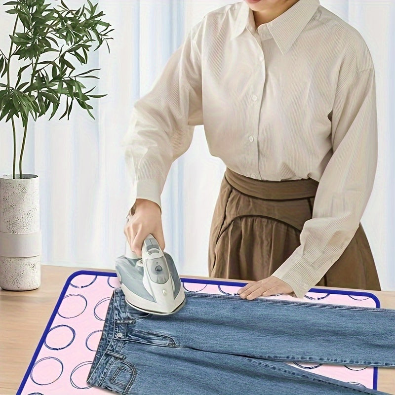 Portable Ironing Pad, High-Temperature Resistant - Foldable and Waterproof, Perfect for Travel and Home Use, No Electricity Required. Made from Durable Plastic, Great for Portable Irons.