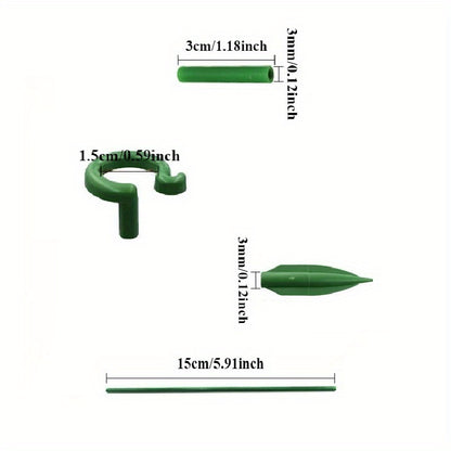 Set of 12 plant support rods for increasing height of frames for indoor and outdoor potted plants.