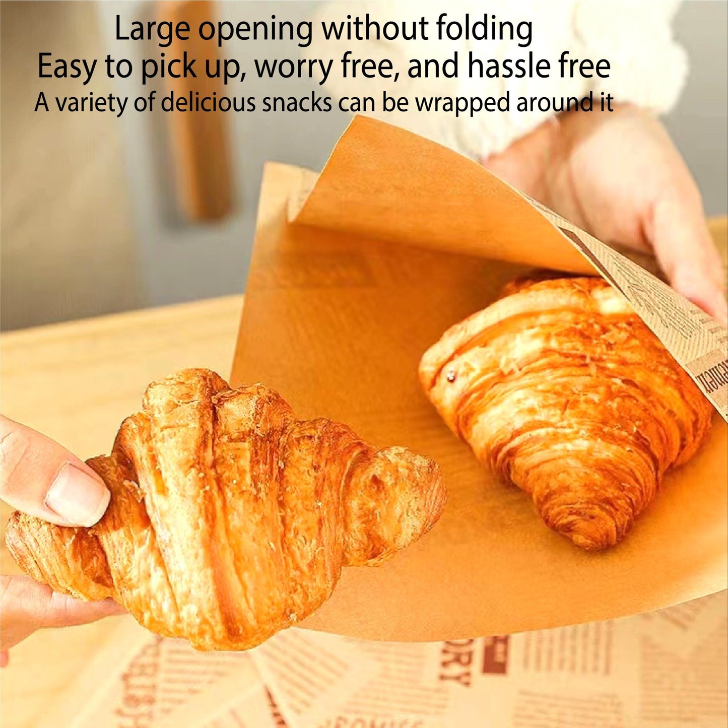 Packaging Bag: 50/100pcs of Oil Proof and Waterproof Paper Bags with Corner Opening. Perfect for Restaurants, Parties, and Travel. Ideal for Sandwiches, Egg Tarts, French Fries, and other cooked foods. These bags are kitchen organizers and storage