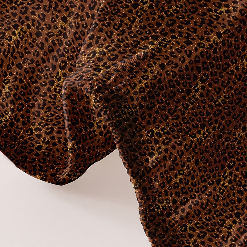 Get the perfect fit with our Leopard Pattern Printed Fitted Sheet. This brushed, soft and comfortable sheet is designed to keep you comfortable and the room breathable. Ideal for the bedroom or guest room, this fitted sheet is all you need for a cozy