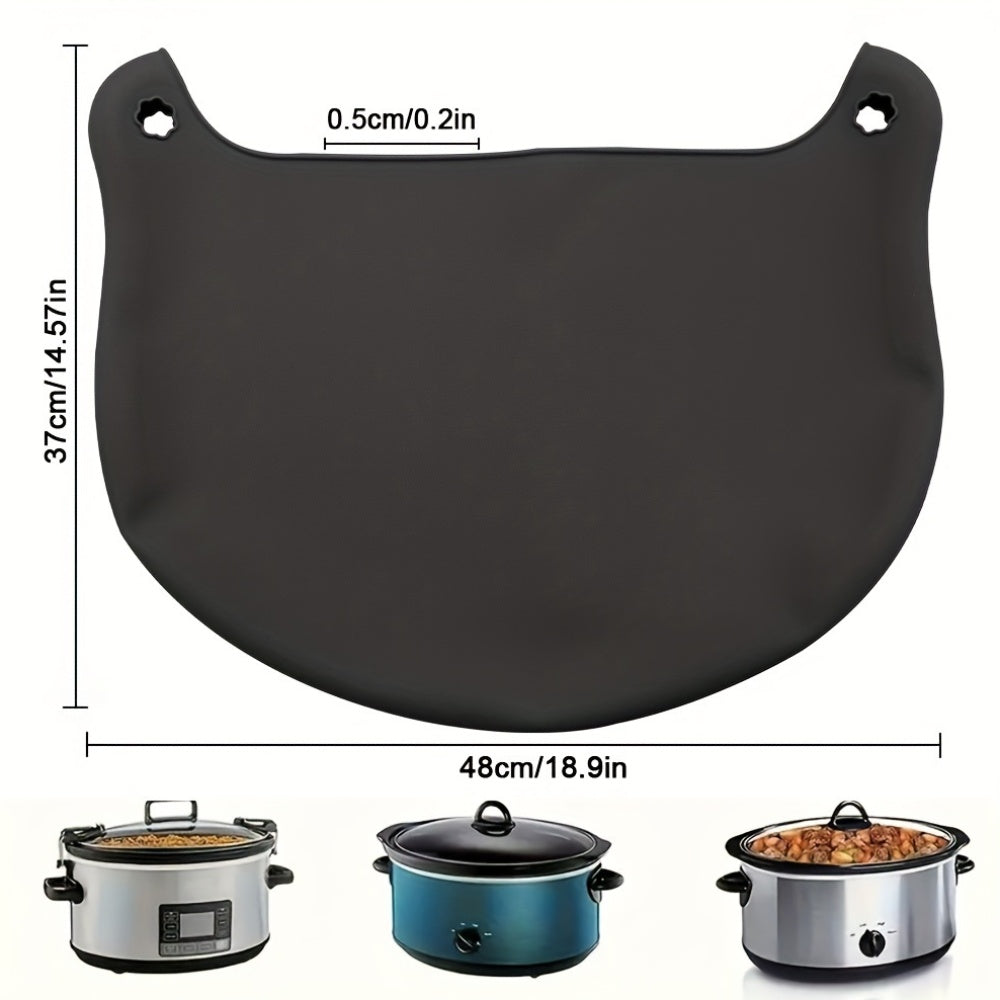 Reusable 6-8 Quart Silicone Slow Cooker Liner, Leakproof and Dishwasher Safe, Oval/Round 7-8QT Compatible, Essential Kitchen Cooking Accessory