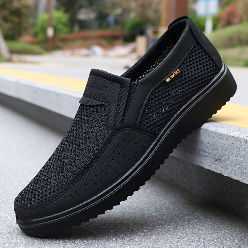 Men's breathable casual loafers - slip-on comfort for everyday wear in spring, summer, and fall.