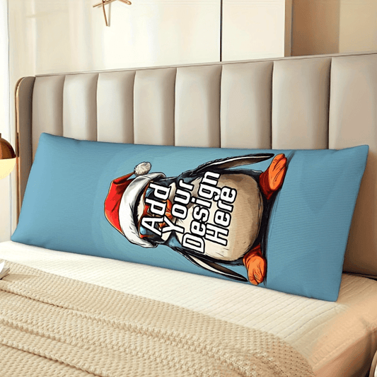 Create your own personalized photo body pillowcase, perfect for Valentine's Day, Mother's Day, Father's Day, and anniversaries. This plush hugging pillow cover features a customizable design on both sides, a convenient zip closure, and soft, breathable