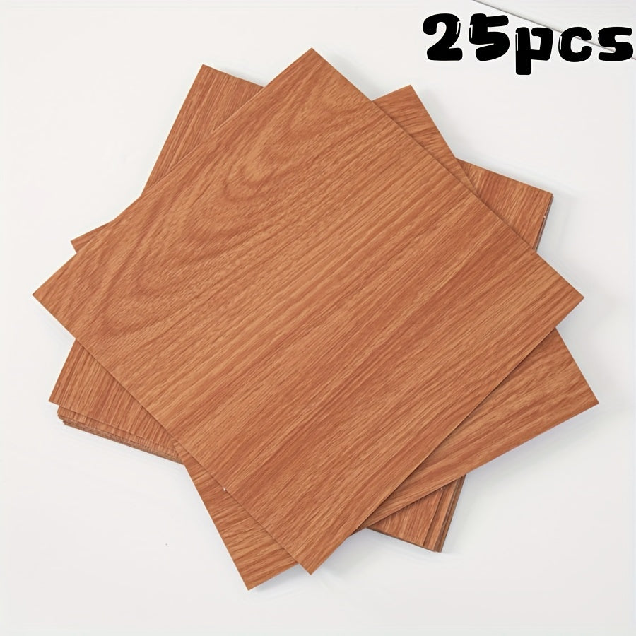 Luxury 3D texture retro self-adhesive floor stickers in packs of 25 or 50. Resistant to slipping and easy to apply. Waterproof and stain-proof, suitable for various rooms in the home. Ideal