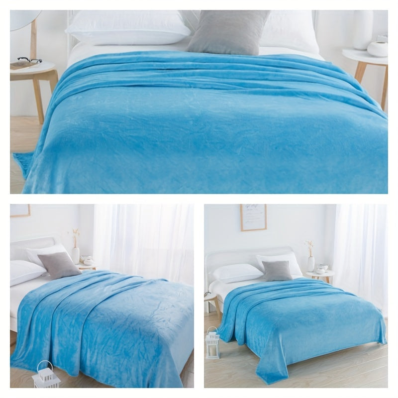 Stay cozy with the SEA BEAR Traditional Style Reversible Flannel Fleece Throw Blanket. This soft and warm blanket is perfect for all seasons and can be used for napping, on the sofa, in the office, on the bed, camping, or while traveling. Made with