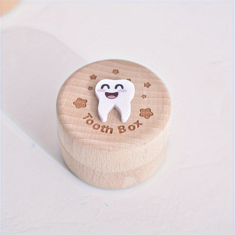 Capture Precious Moments with Cherished Memories Wooden Tooth & Fetal Hair Collector - The Perfect Keepsake for Young Children, Great Birthday Gift for New Parents, and Charming Home Decor Piece