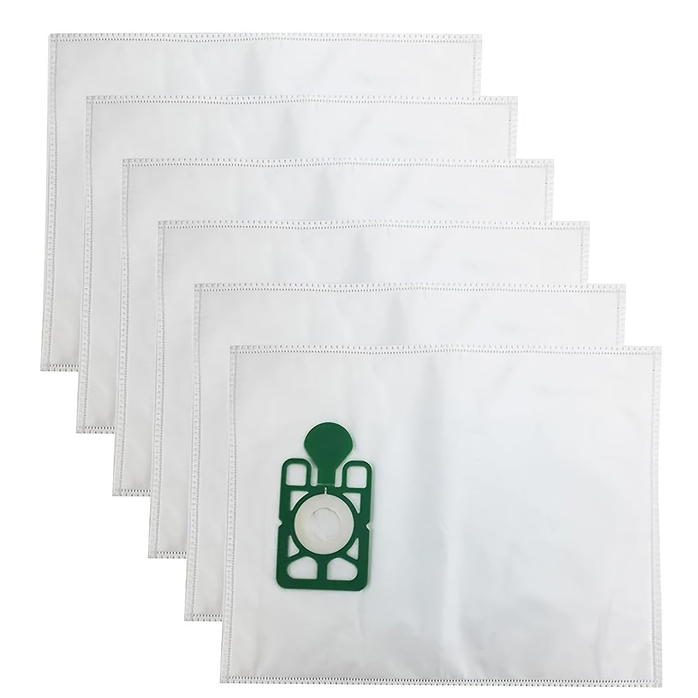 Six pieces of premium HEPA filter vacuum cleaner dust bags designed to be compatible with Numatic, Henry, Hetty, Basil James Models HVR200, NVH200, NRV200, NV200, NV250, NVR. These bags offer enhanced filtration for improved air quality and longer vacuum