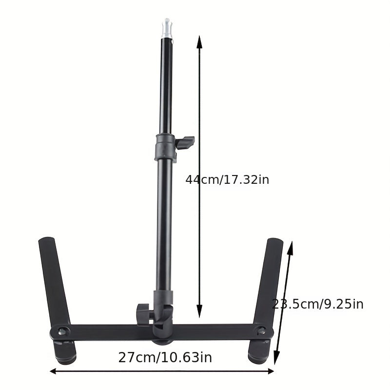 25.4 cm bracket phone stand for overhead shooting.