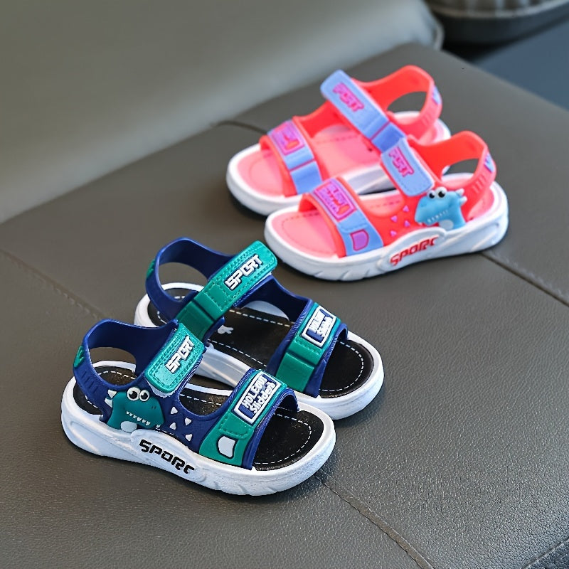 Children's PVC sandals with fun designs, adjustable closure, and durable construction for everyday wear in any season.