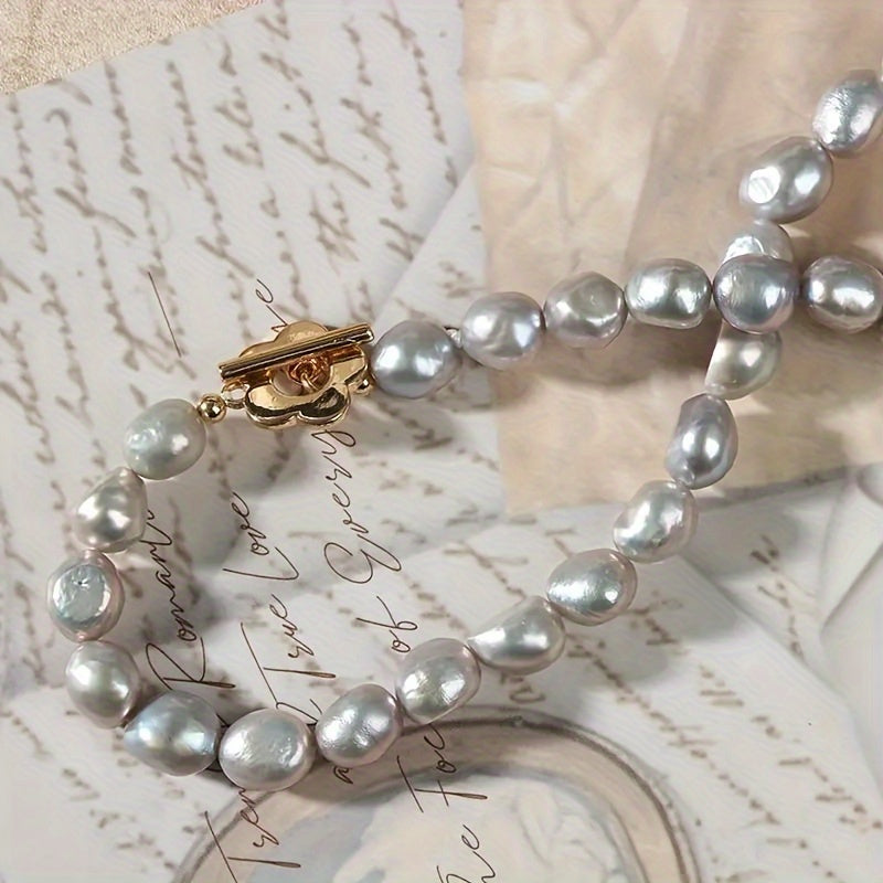 Unique Baroque Design Freshwater Pearl Necklace with a Vintage Flair - Ideal for Special Occasions and Gifting