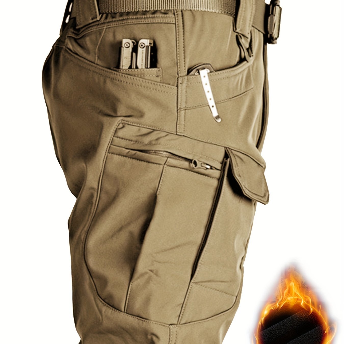 Men's Waterproof Tactical Pants for Winter Outdoor Wear