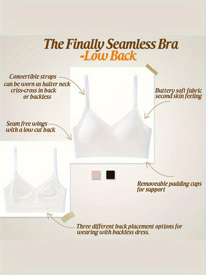 Stylish 3-way bra with a seamless fit and stunning back.