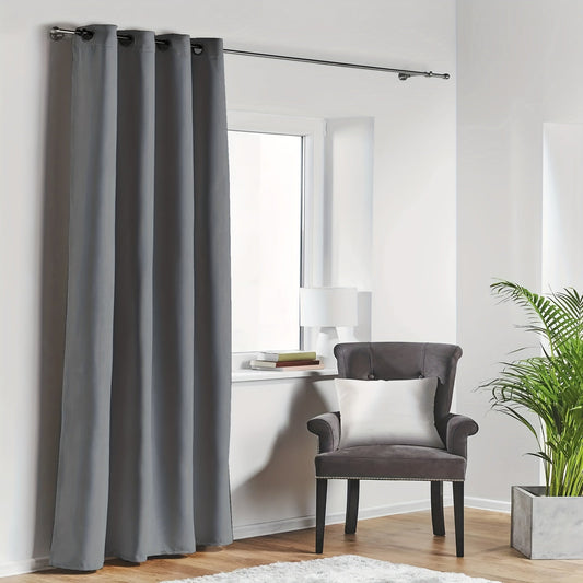 Blackout Curtain with Loop for Bedroom - Provides Heat Insulation, Energy Savings, Noise Reduction, and Shading - Also Suitable for Living Room - 180g Weight