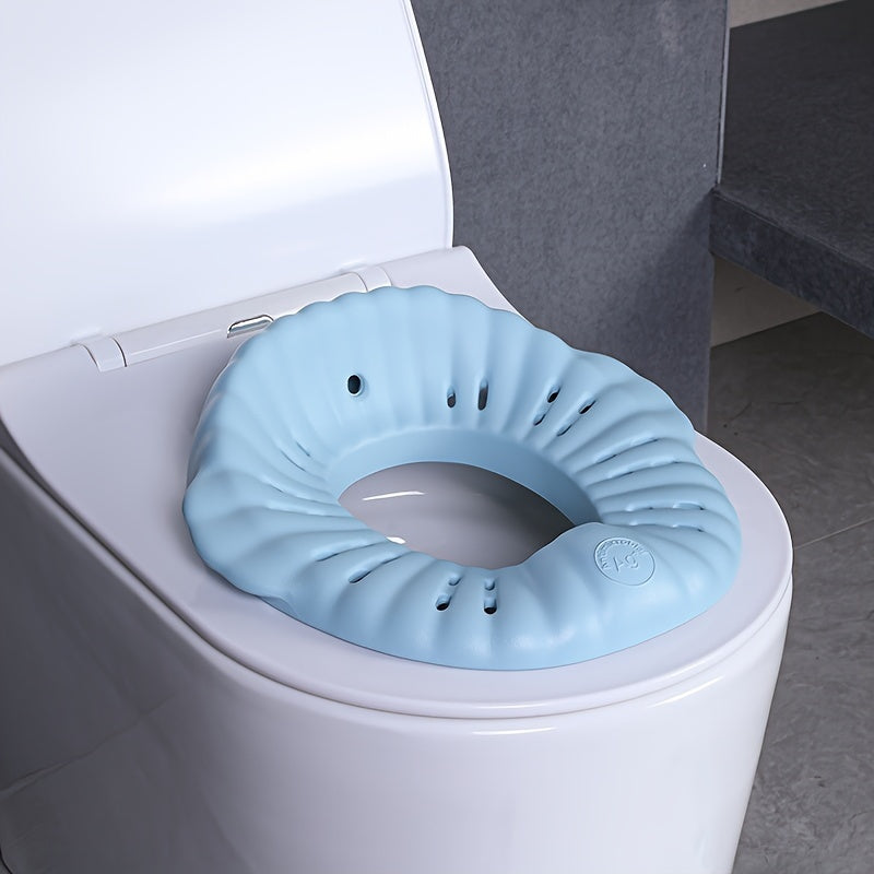 Soft EVA Toilet Training Seat for Toddlers from TWO DADS - Non-Slip Potty Seat Cover for Boys and Girls - Compatible with Children 0-3 Years Old, Easy to Fit Toilet Trainer Imported from China.