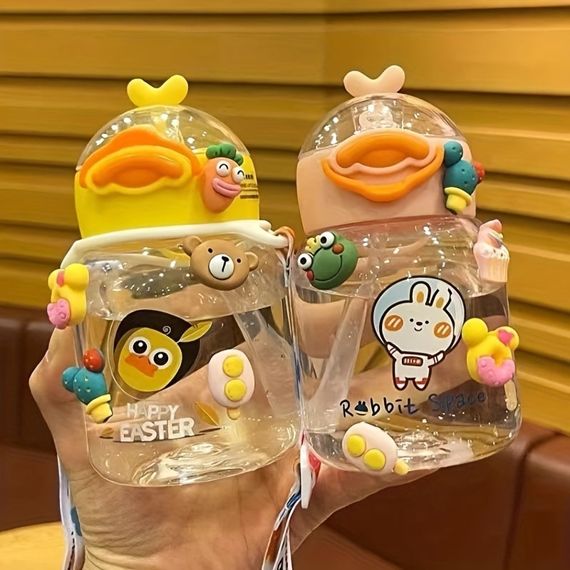 4pcs of 3D water cup stickers, cartoon decorative stickers, insulated cup stickers, and mobile phone shell decorations in one set.