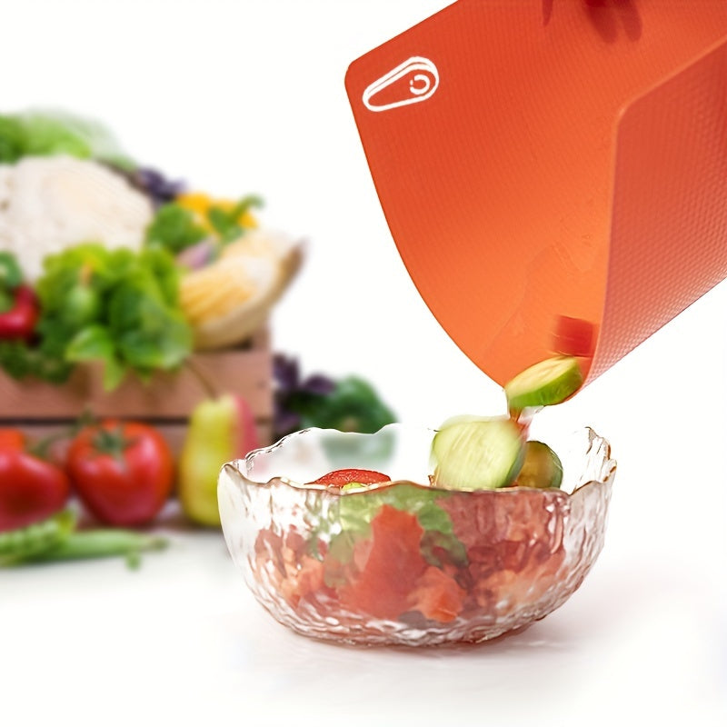 Flexible cutting boards available in sets of 4, 5, 7, or 10 pieces, perfect for use in the kitchen. Made from BPA-free plastic, these non-slip boards are ideal for cutting meat and vegetables. Great for outdoor camping and as kitchen accessories.