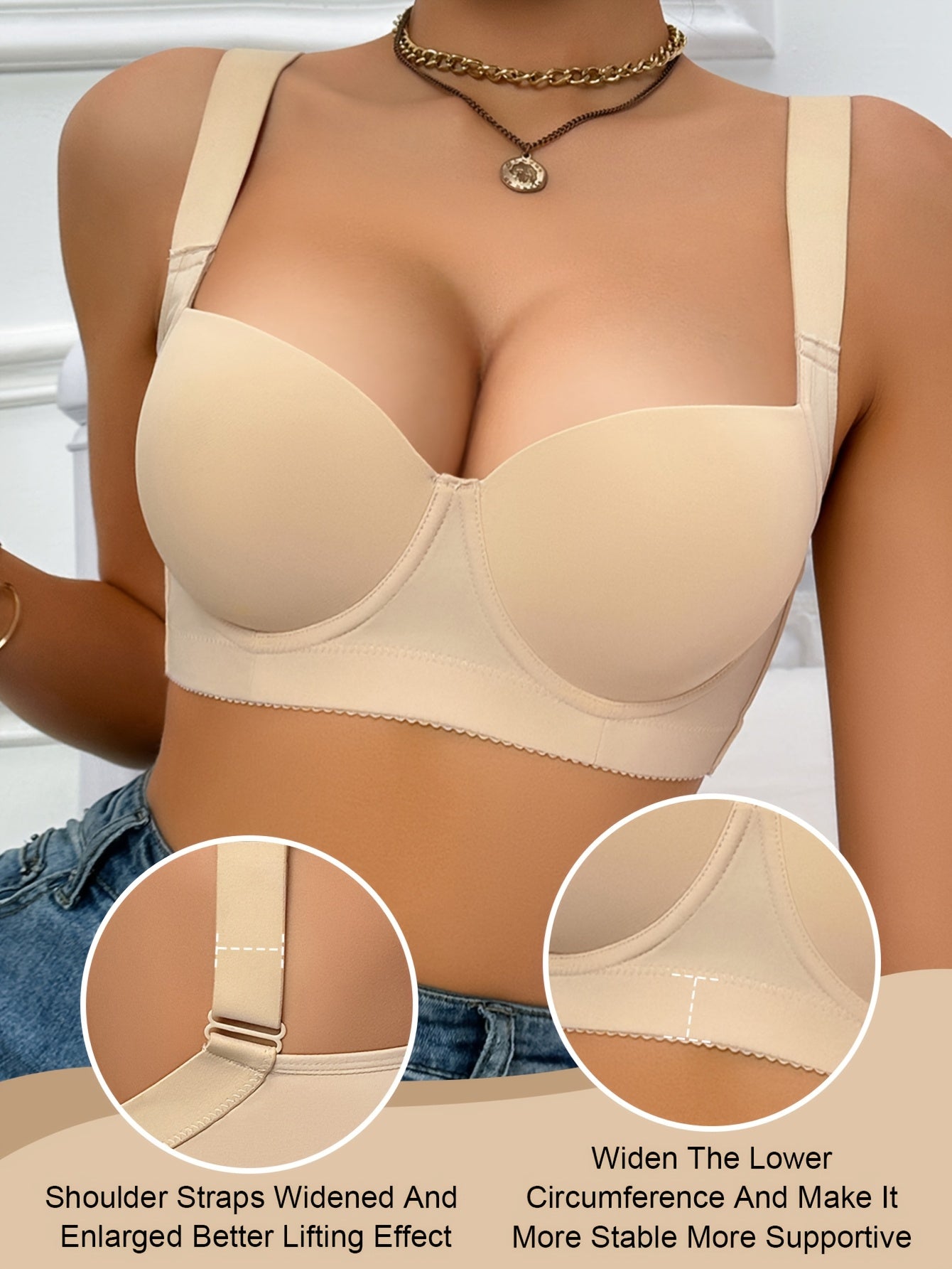 Sleek lingerie for small busts to prevent sagging.