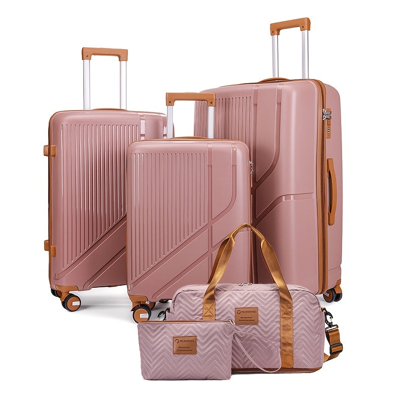 2025 New Model PP Suitcase Set with Password Lock and Silent Wheels