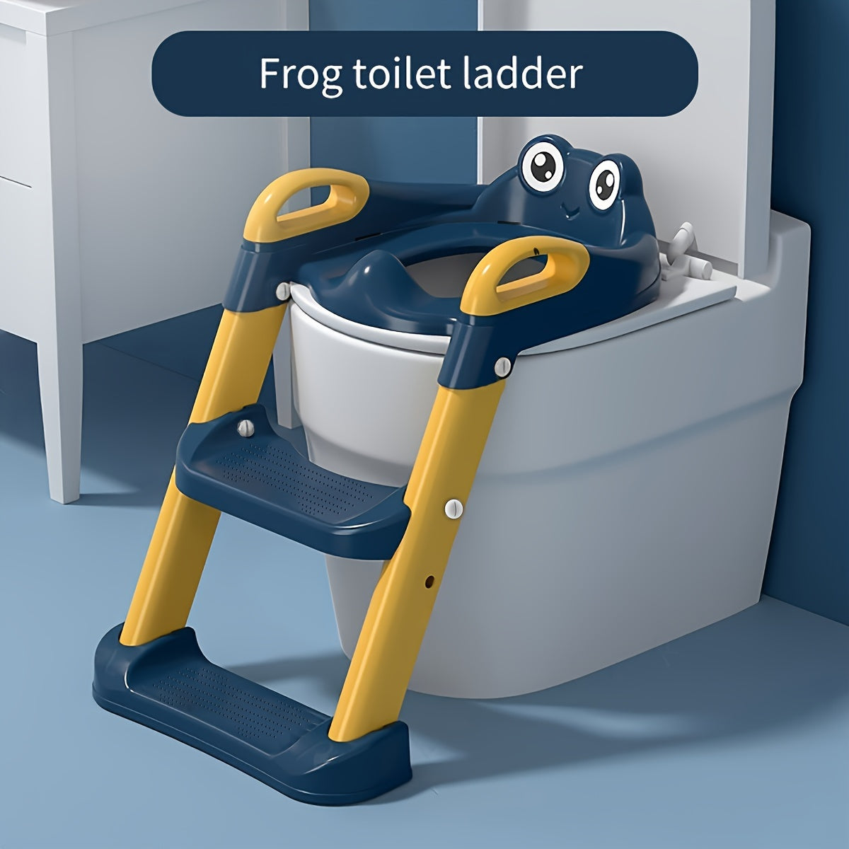 Get the Cute Frog Toilet Trainer Ladder for the Ultimate Kids' Bathroom Experience! The Perfect Gift for Christmas, Halloween, or Thanksgiving Day!