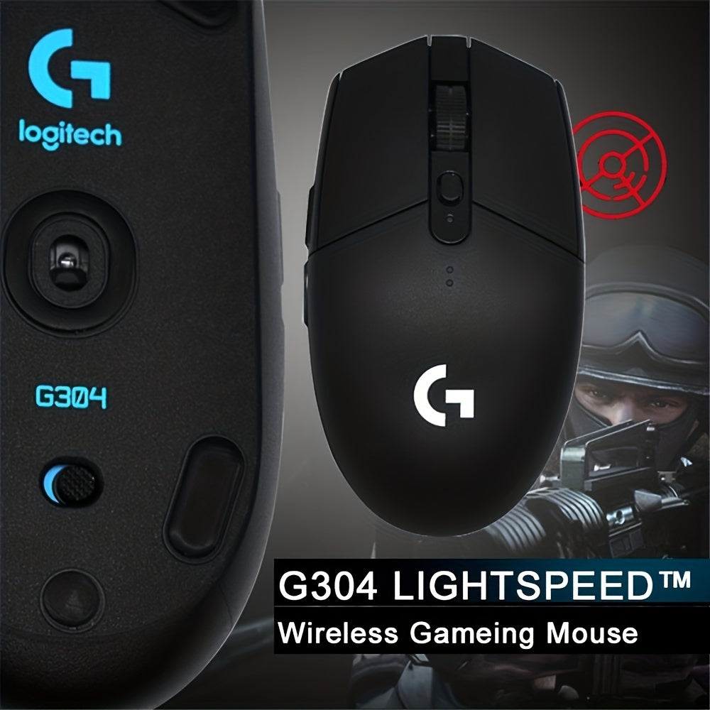 The Logitech G304 is a wireless gaming mouse with customizable features for Windows, Mac, and Android devices. It uses AA batteries and is compatible with various wireless standards.