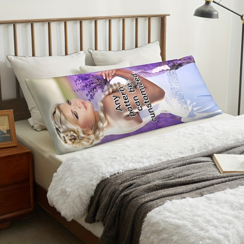 Custom Photo Body Pillowcase - Ideal for Valentine's Day, Christmas, Thanksgiving, and Anniversary Presents - Luxuriously Soft, Printed on Both Sides, Measures 20x54 inches.