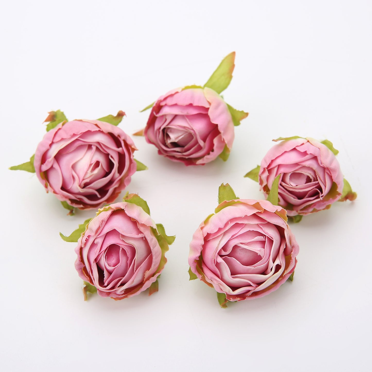 10 pieces of silk tea buds roses for DIY wedding bouquets and Christmas decorations.