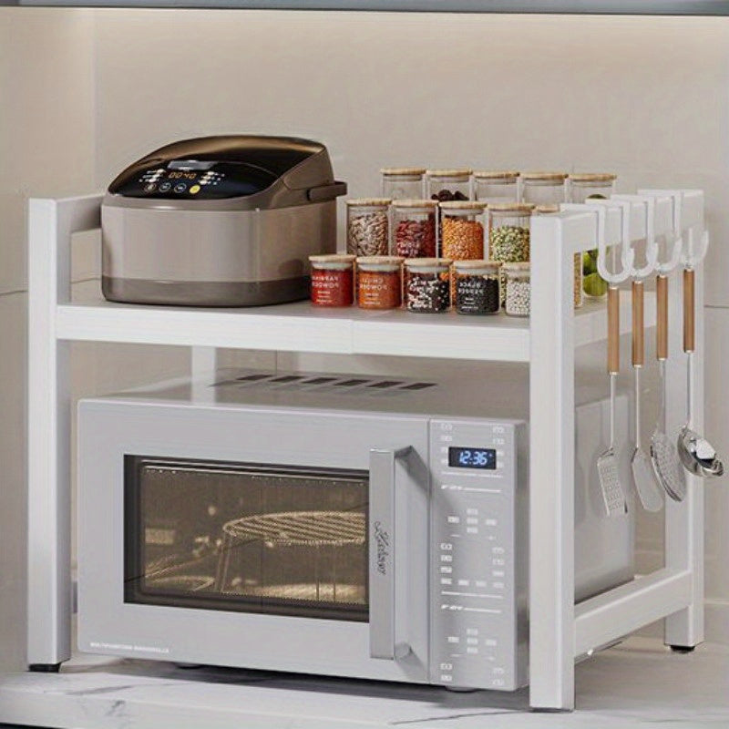 Retractable Multi-layer Storage Rack for Microwave and Oven | Organize Your Kitchen Countertop with this Home Organizer