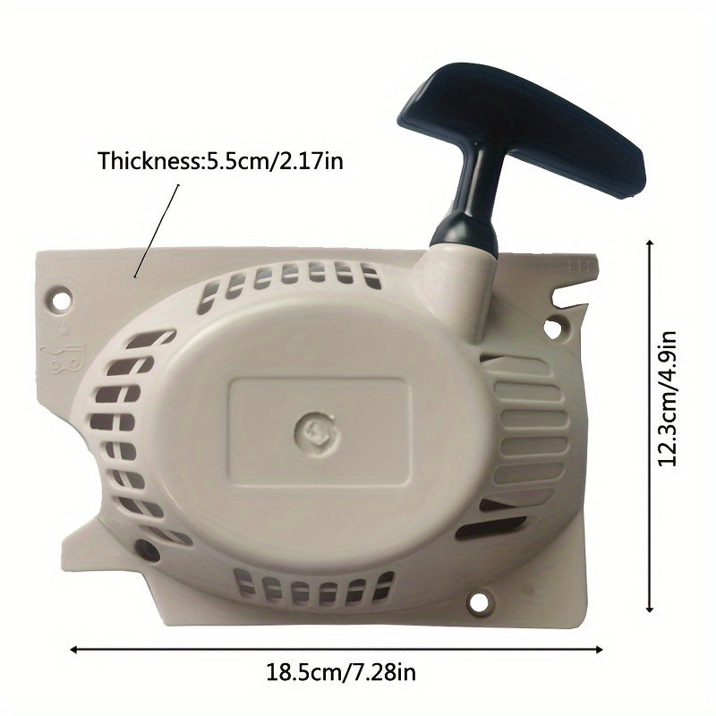 Прочный пластиковый легкий стартер для сборки цепной пилы с двигателем 4500/5200/5800 оранжевого цвета с черной ручкой, с эффективным дизайном воздушного потока.