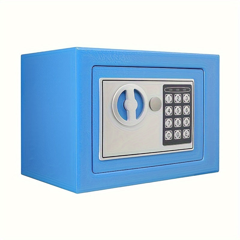 Top-of-the-line digital security safe with key lock for home, office, and hotel use, perfect for storing jewelry, guns, and cash securely.