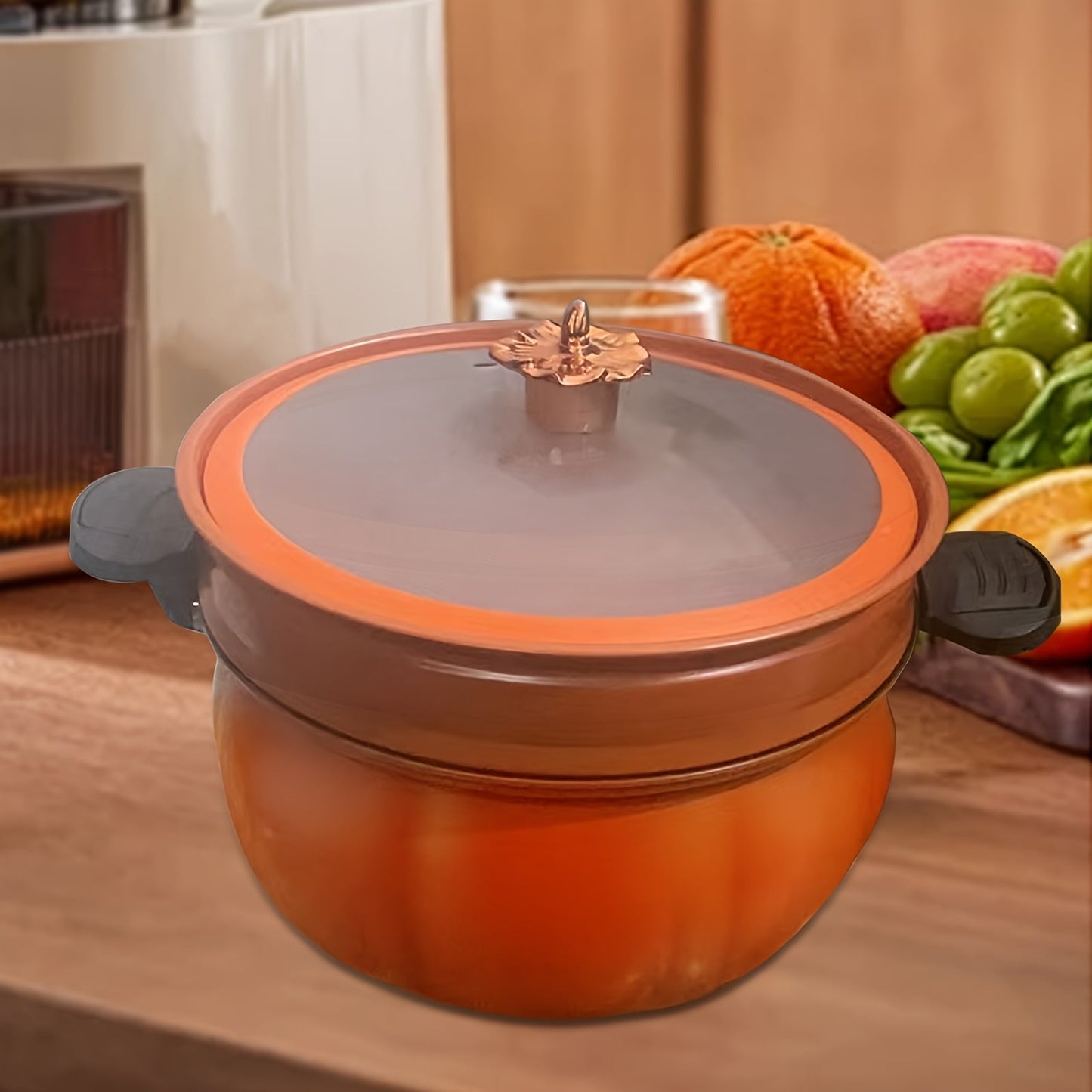 Large capacity 8L pressure cooker with steamer, featuring non-stick coating - Perfect for a variety of dishes, suitable for induction cooktops.