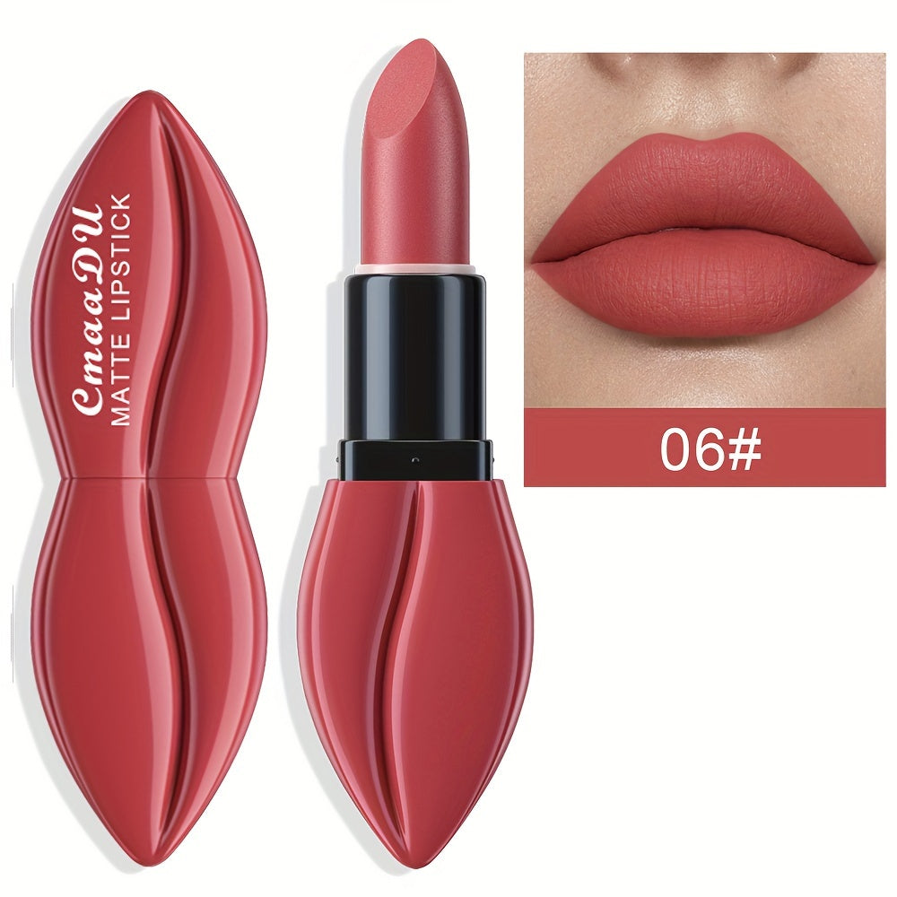 10 Colors Non-stick Cup Matte Lipstick, Long Lasting Waterproof Valentine's Day Gift