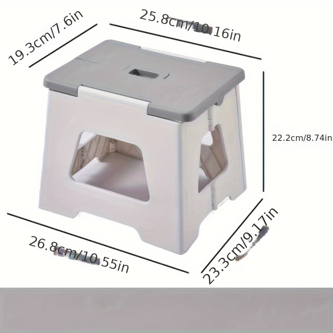 Our reliable Portable Folding Plastic Stool features a square shape and sturdy, durable design. No electricity is required, making it perfect for both home and outdoor use. Available in White, Pink, and Blue, this foldable stool offers convenience and