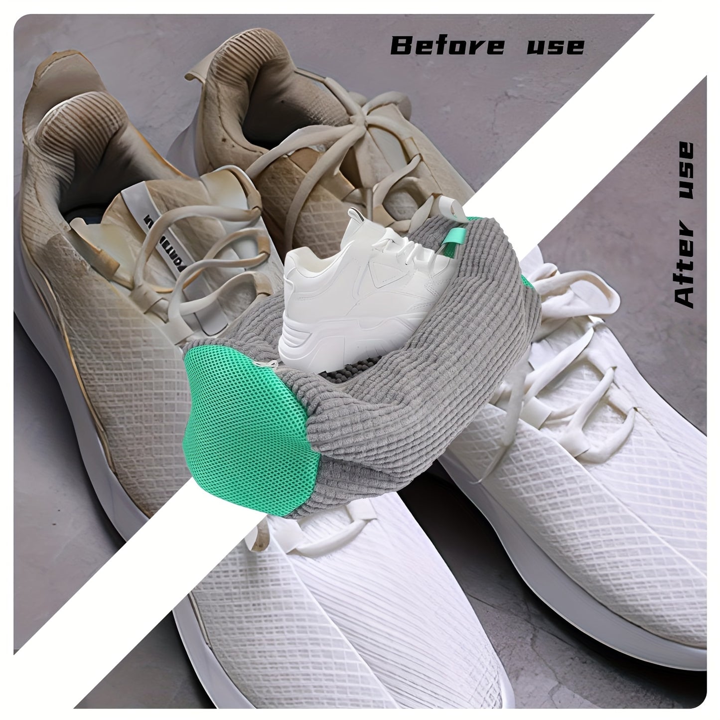 2pc New Washing Shoe Machine Bags, Lazy Person's Magic Tool for preventing shoe deformation and caring for shoes at home.