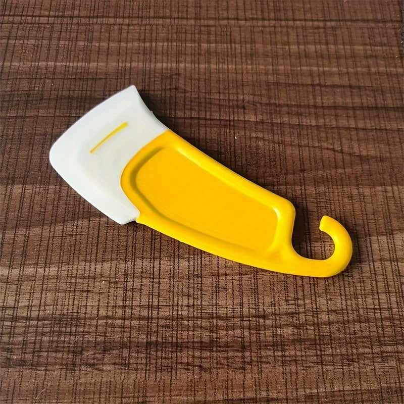 Versatile Silicone Kitchen Scraper with Multifunctional Wiper Blade - Easy Cleaning and Reusable. Features Medium Firmness and Plastic Handle for Use in Living Room, Bedroom, Bathroom, Toilet, and Kitchen. Non-Electric and Perfect for All Household