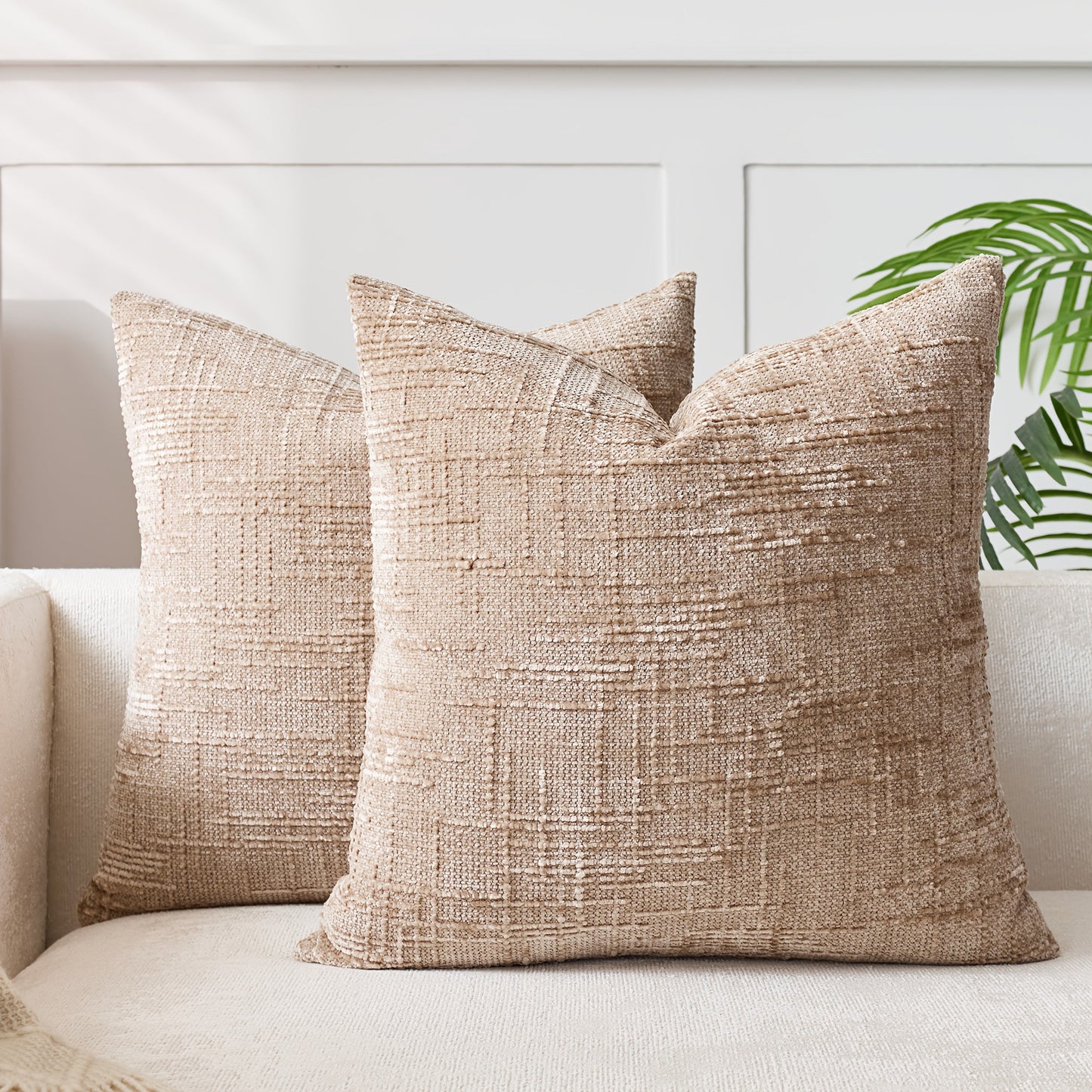 Add a Touch of Elegance with this Stylish Velvet Throw Pillow Cover - Featuring a Chic Bamboo-Inspired Striped Geometric Design, Ideal for Enhancing the Décor of Your Sofa and Bedroom. Easy to Clean with a Convenient Zip Closure, Suitable for Machine