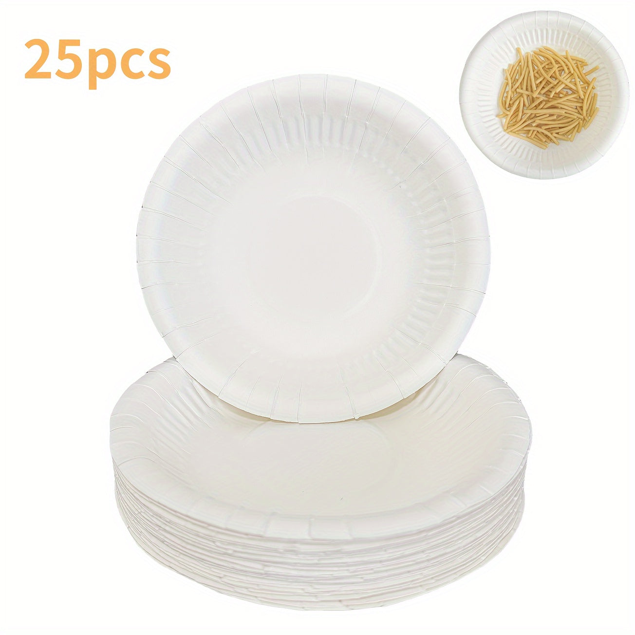 Bulk pack of 50/25 pieces of 12oz disposable paper bowls, suitable for serving snacks, salads, and other foods. Perfect for weddings, birthdays, showers, Christmas, Thanksgiving, and other celebrations. Ideal for serving hot or cold dishes.