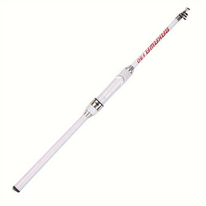 Portable telescopic fishing rod made of carbon fiber and glass steel with spinning action for carp feeding. Travel-friendly with multiple lengths ranging from 149.96cm to 299.92cm. Ideal