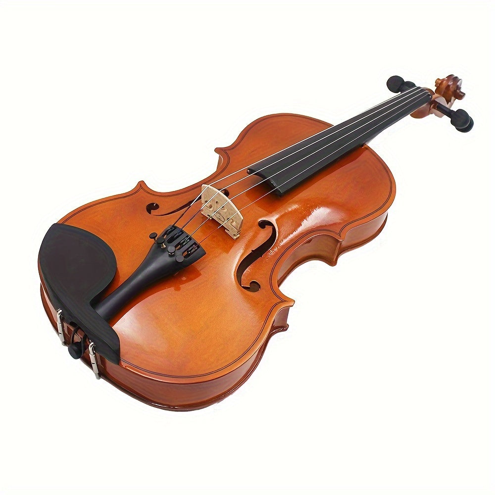 Astonvilla AV-105 Premium Full Size Violin: Lightweight, Durable Wood with Rich Tone for Beginners & Pros - Includes Case, Rosin, & Extra Bow Hair.