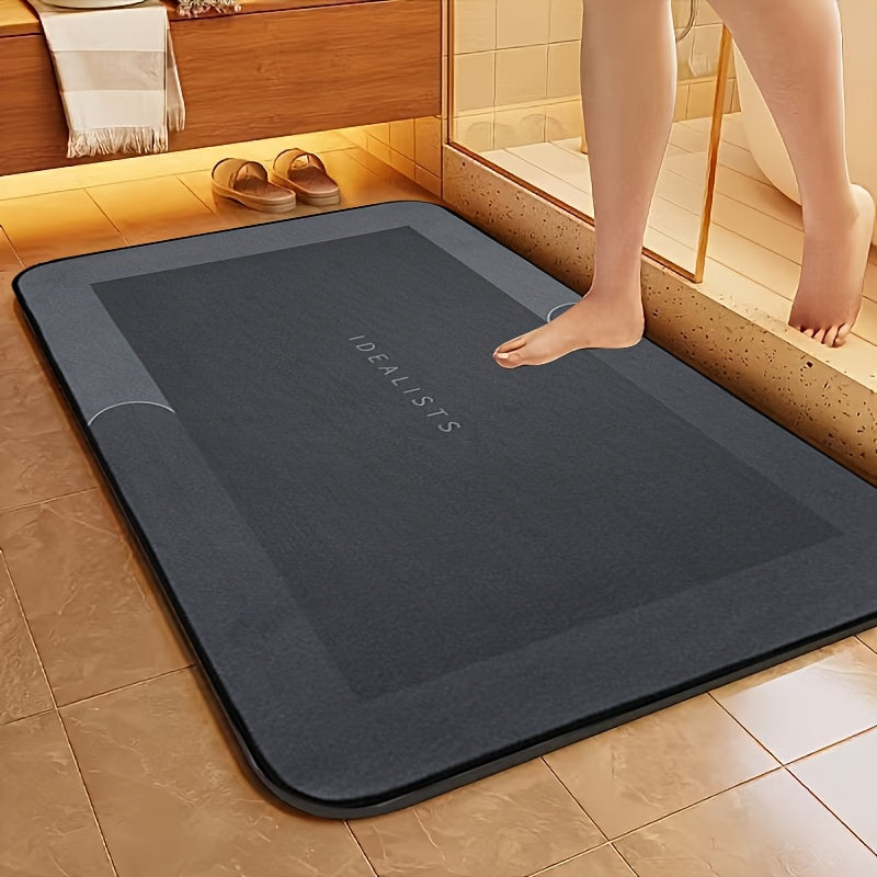 Highly absorbent bath mat with no-slip backing, great for bathroom and bedroom. Quick dry, machine washable, and ideal for home use. Odorless and no power needed.