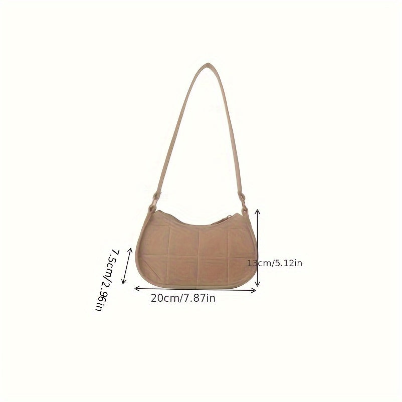 Stylish women's shoulder bag with clutch accessory, zipper closure, and fixed strap, ideal for any occasion.