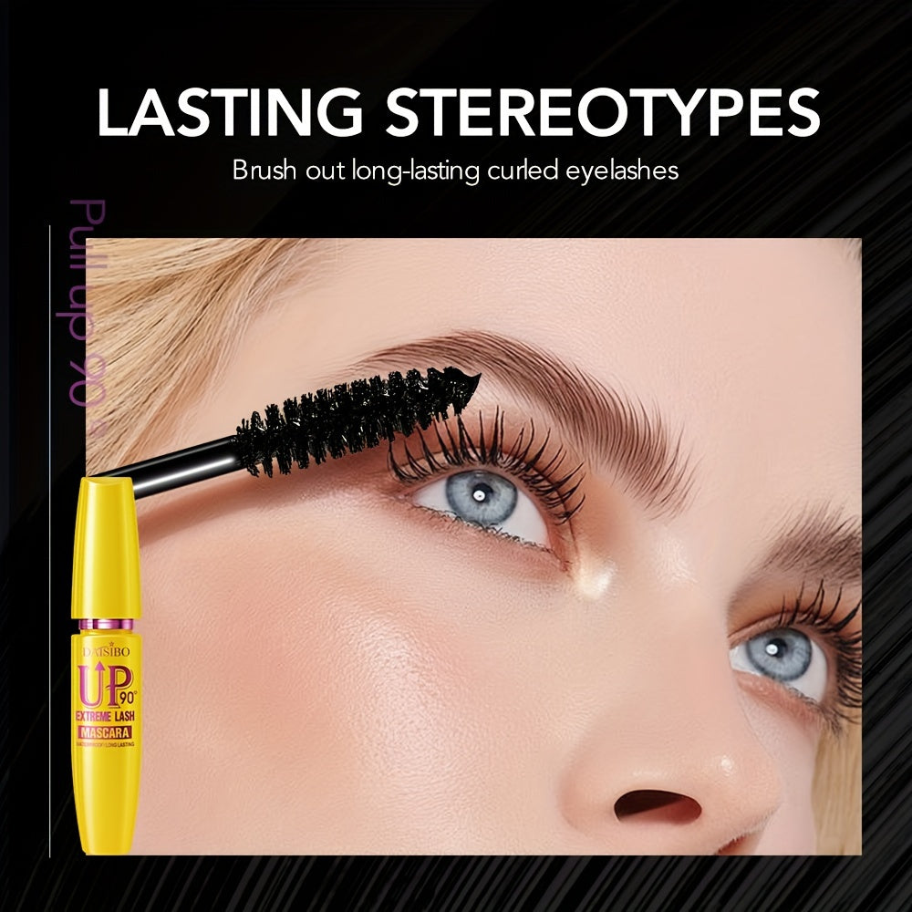 DAISIBO 4D Silk Fiber Lash Mascara in Ultra Black for longer, thicker, and volumized eyelashes. Waterproof, smudge-proof, and hypoallergenic for all skin types. Fast and easy application.