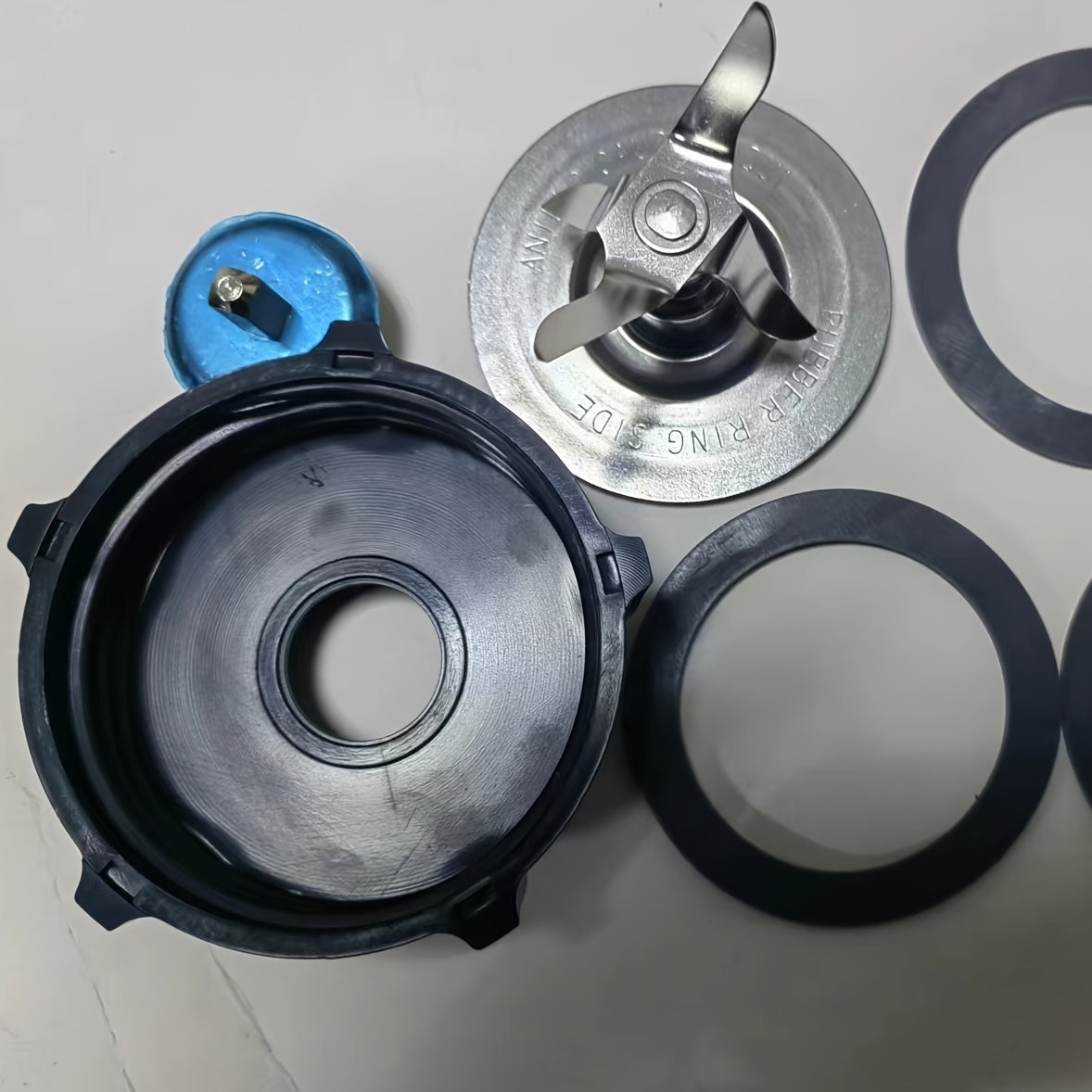 Blender Replacement Kit for Oster Osterizer - Includes 1 Blender Blade, Sealing Ring Gasket, Bottom Coupling, Stud Pin, and Compatible with Oster Blender Glass Jar.