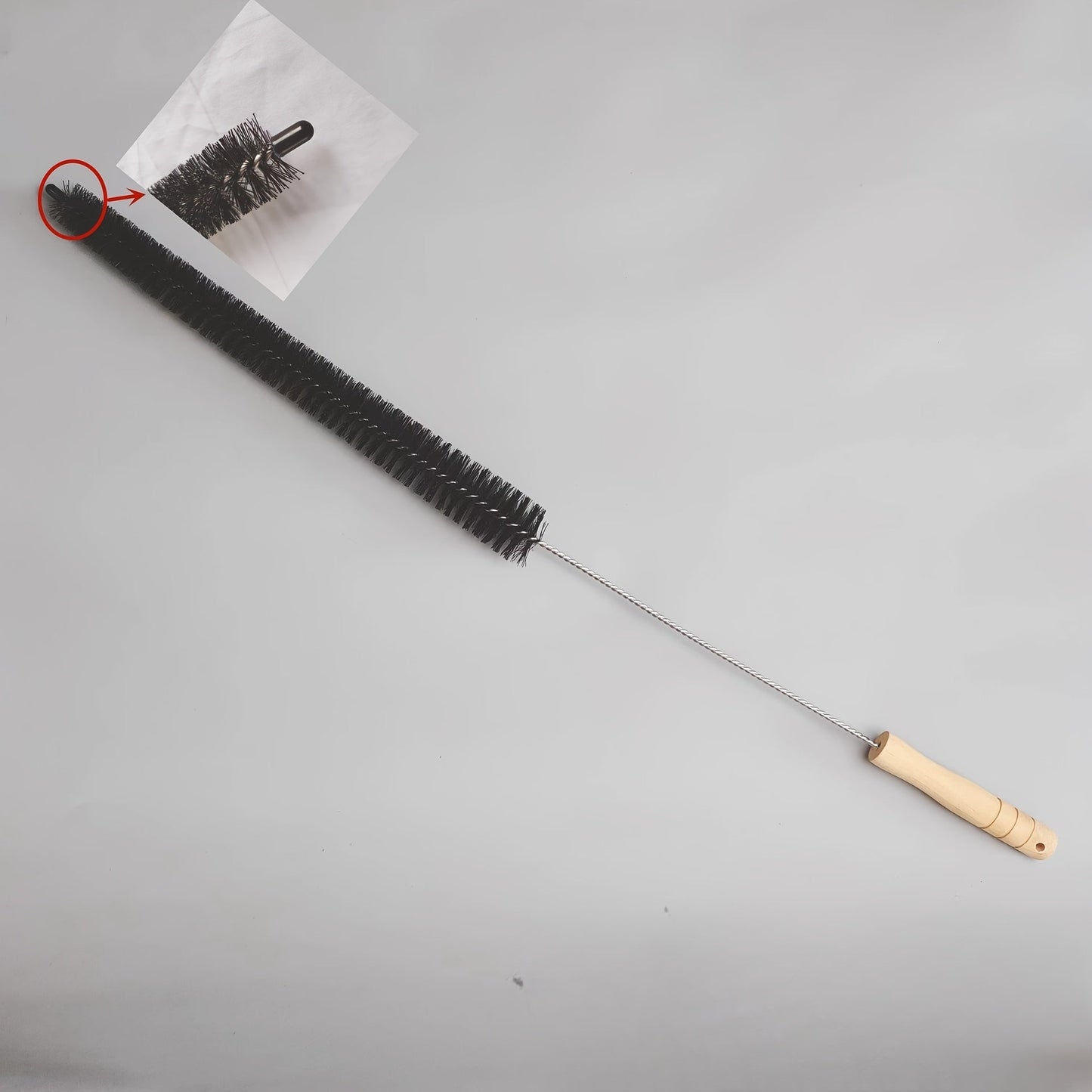 Single piece Multi-Purpose Cleaning Brush suitable for use in various areas of the household such as the bathroom, toilet, bathtub, kitchen walls, and windows. This non-electric household tool is made from materials other than wood and is a must-have for