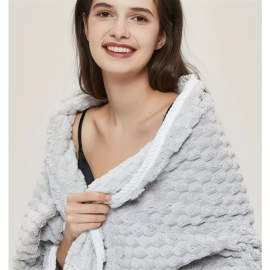 Contemporary space-themed waffle weave bath towel made with 80% polyester and 20% nylon, ultra-absorbent and quick-drying. Suitable for daily use in spa, gym, and at home.