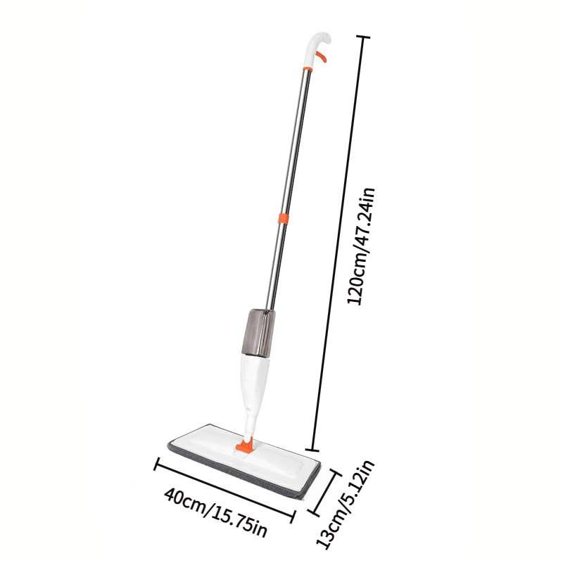 O'z-o'zini tozalovchi spray mopu qo'l bilan yuvish uchun qulay yechimdir. U yashash xonasi uchun ikki tomonlama nam va quruq tekis mop sifatida ishlatilishi mumkin. Ushbu dangasa mop suvni tarqatishni oson va muammosiz qiladi.